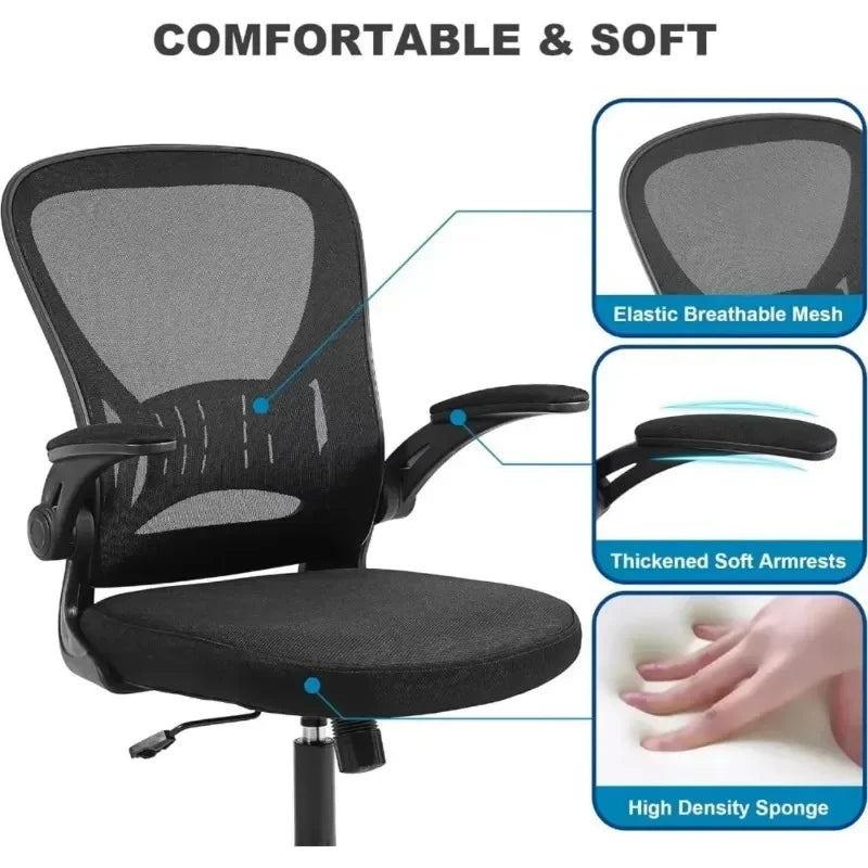 Ergonomic School Office Chair Breathable Mesh Rotating Chaise Nordic Youth Lifting Computer Chair for Relaxing Home Supplies