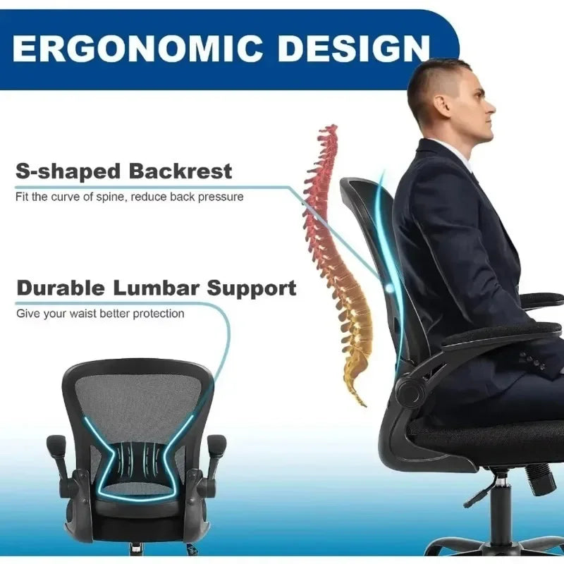 Ergonomic School Office Chair Breathable Mesh Rotating Chaise Nordic Youth Lifting Computer Chair for Relaxing Home Supplies
